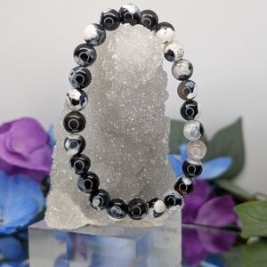 Orca Agate Bracelet-8mm
